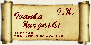 Ivanka Murgaški vizit kartica
